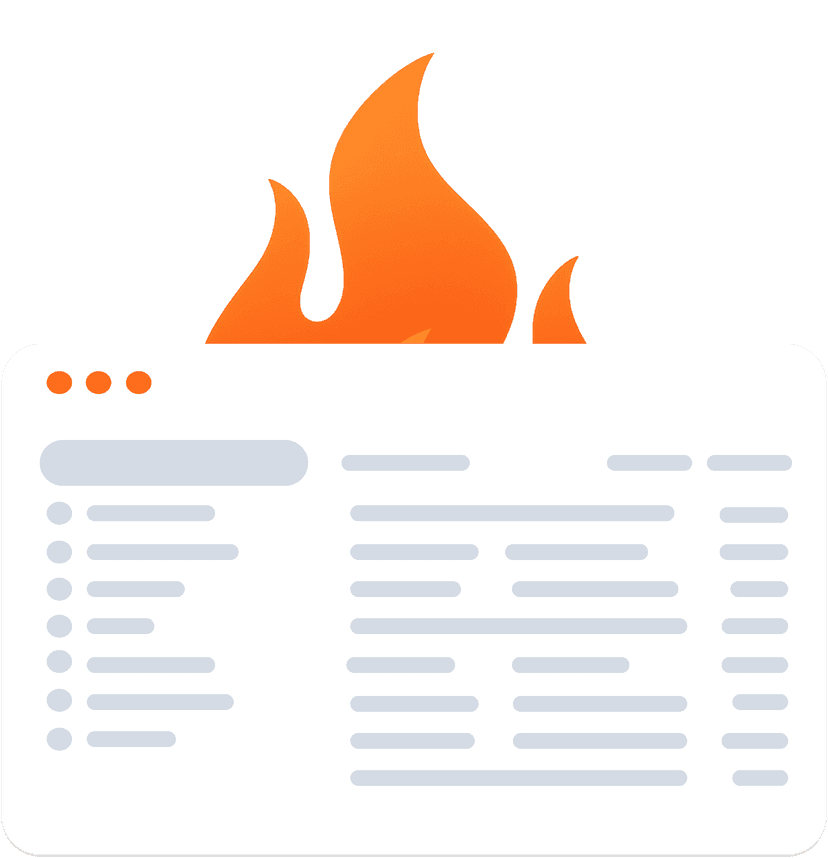 Gmail interface with profiles